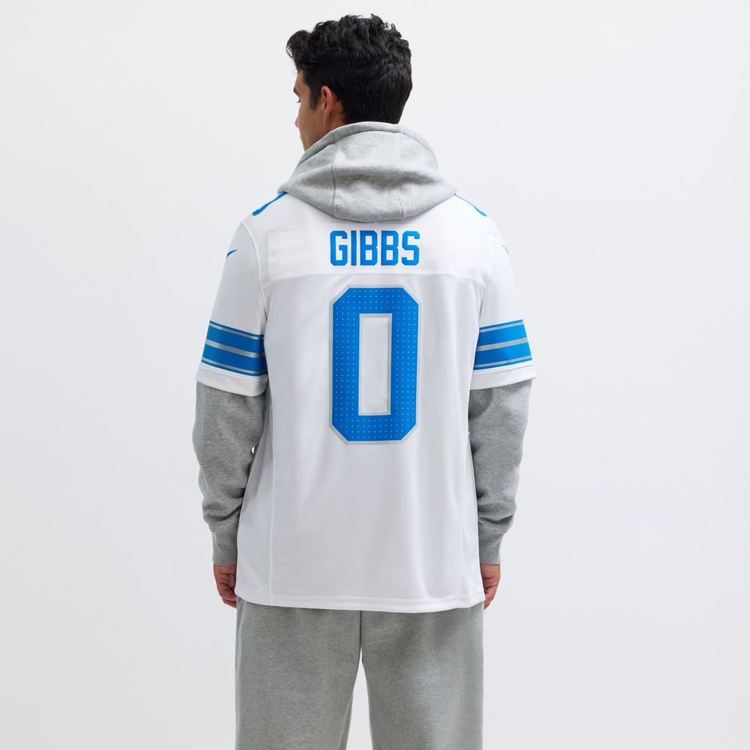 Detroit Lions Jahmyr Gibbs Nike Vapor F.U.S.E. Limited Jersey - White