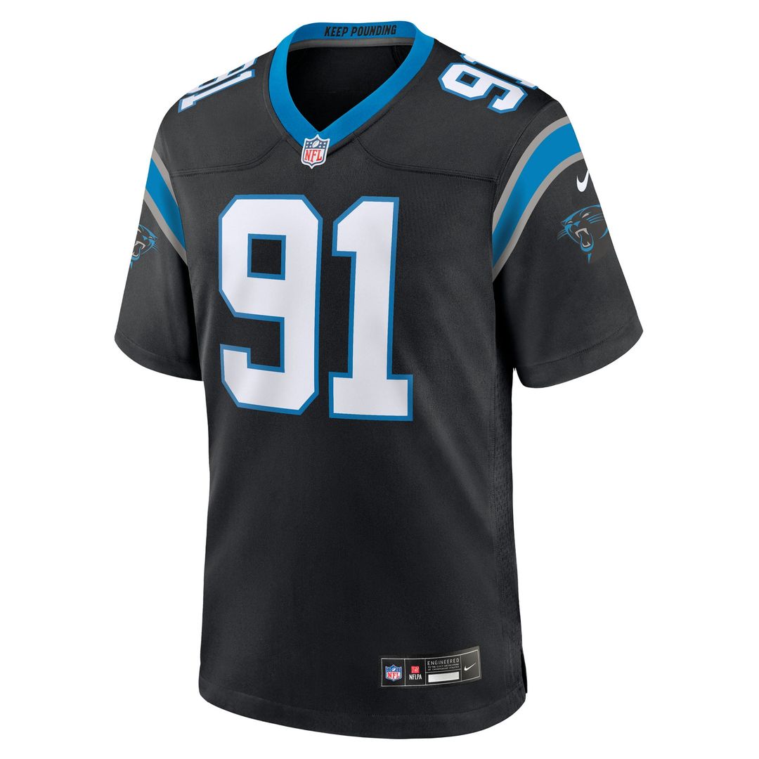 Carolina Panthers Patrick Jones II Nike Team Game Jersey - Black
