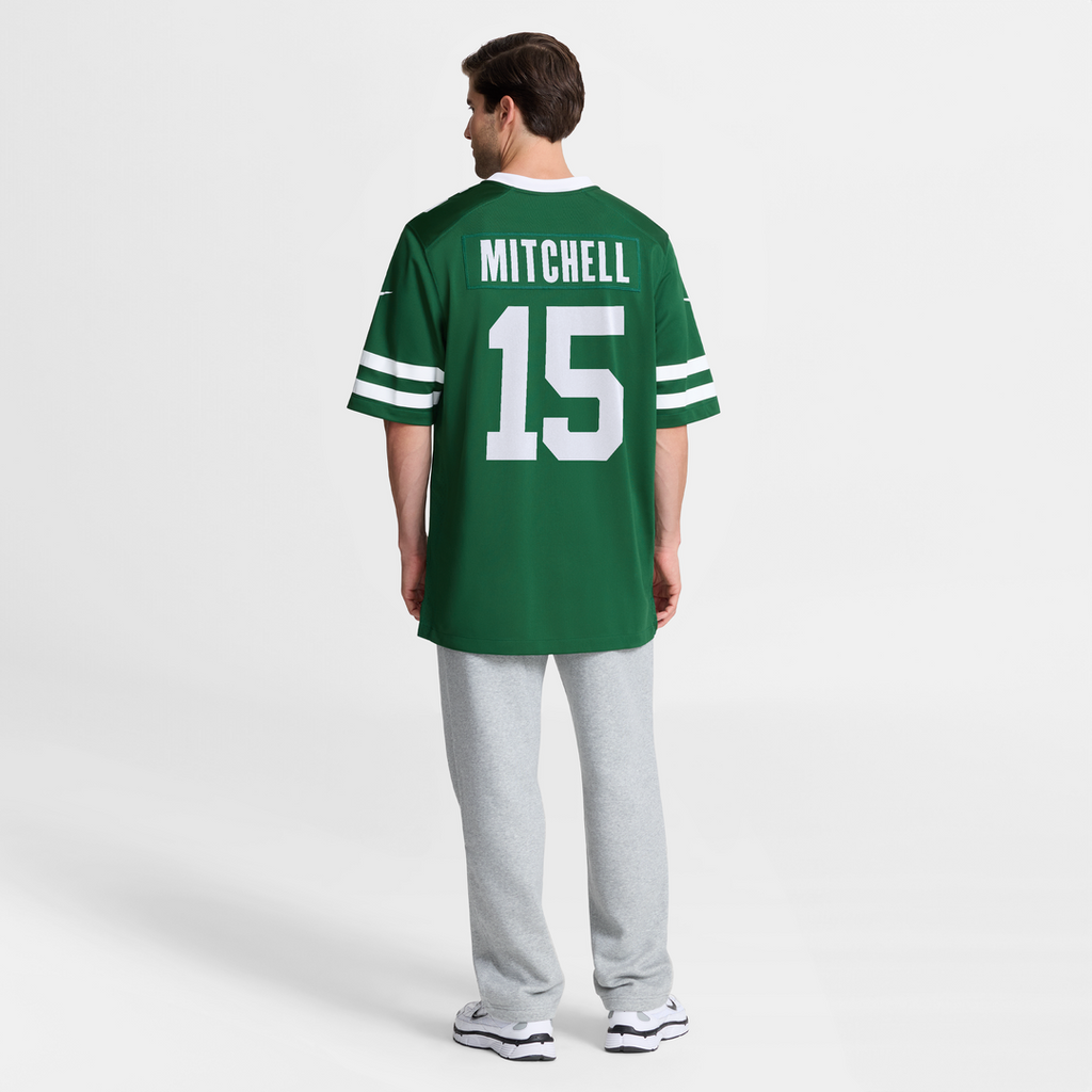 New York Jets Adonai Mitchell Nike Team Game Jersey - Legacy Green