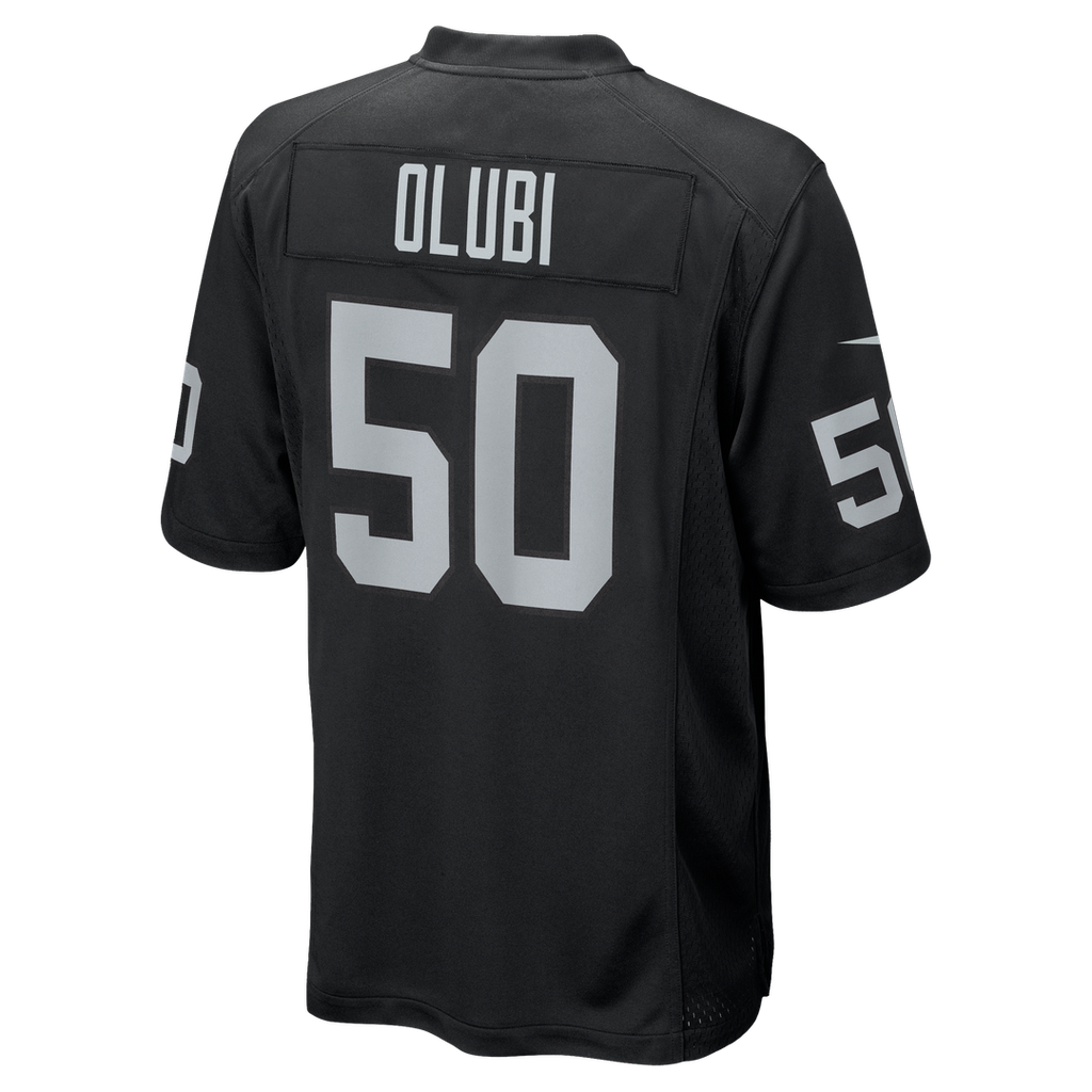 Las Vegas Raiders Segun Olubi Nike Team Game Jersey - Black