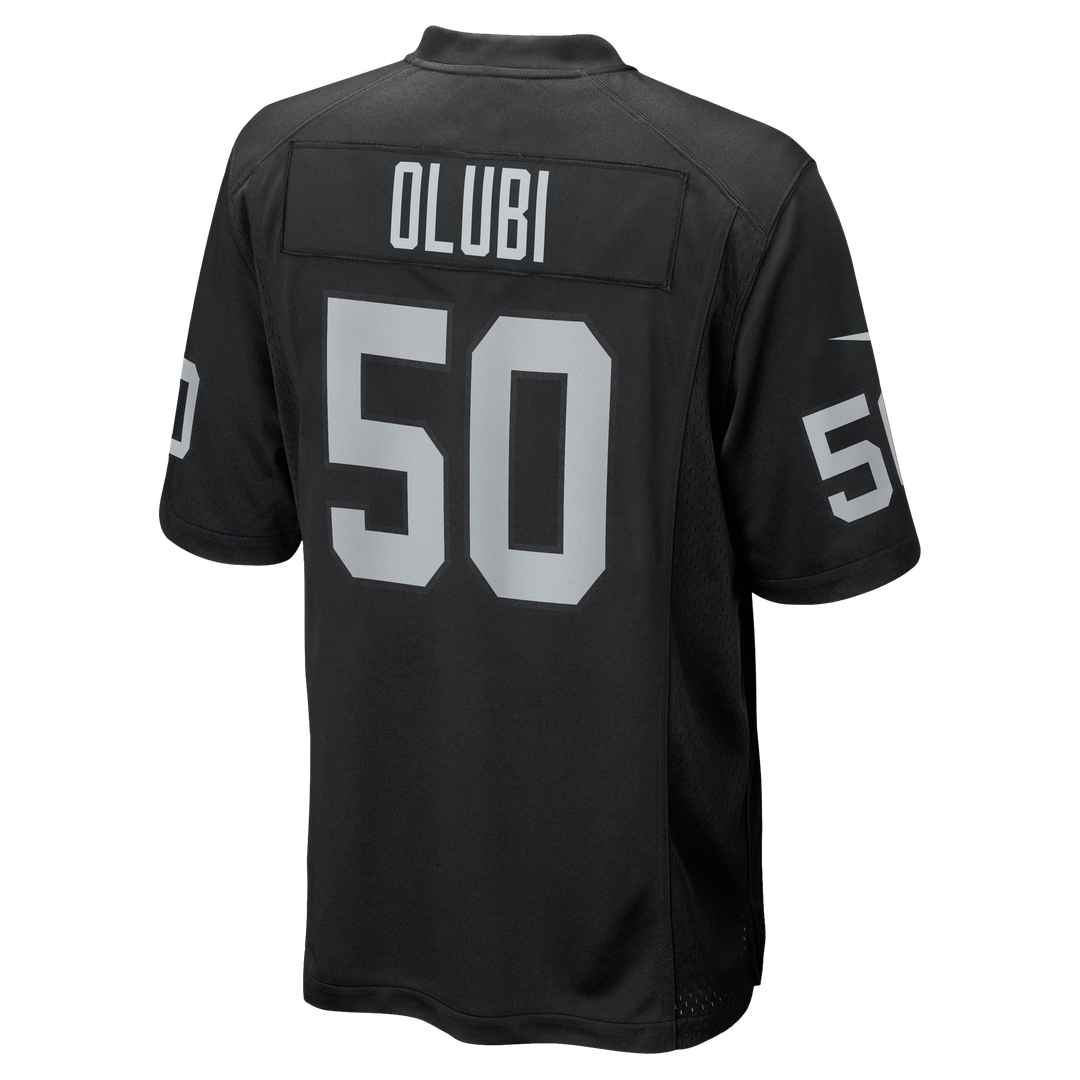 Las Vegas Raiders Segun Olubi Nike Team Game Jersey - Black
