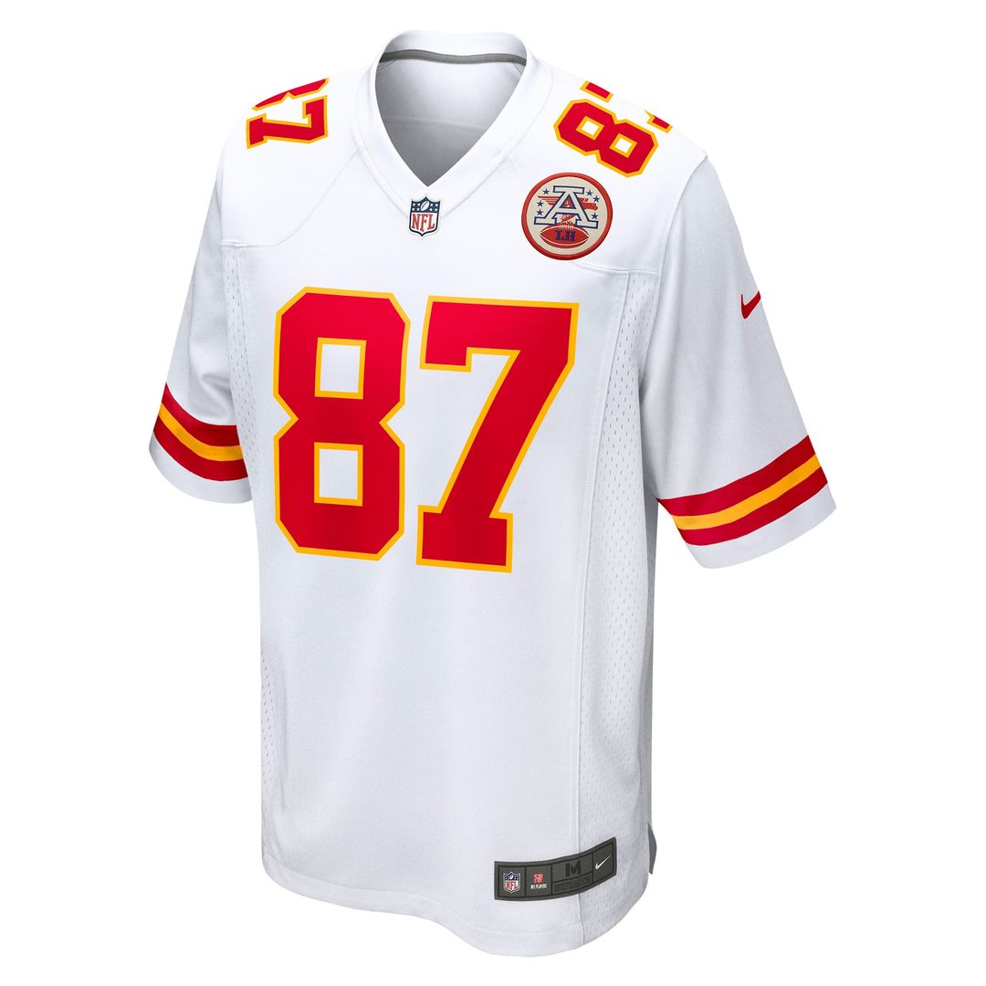 Kansas City Chiefs Travis Kelce Nike Player Game Jersey - White