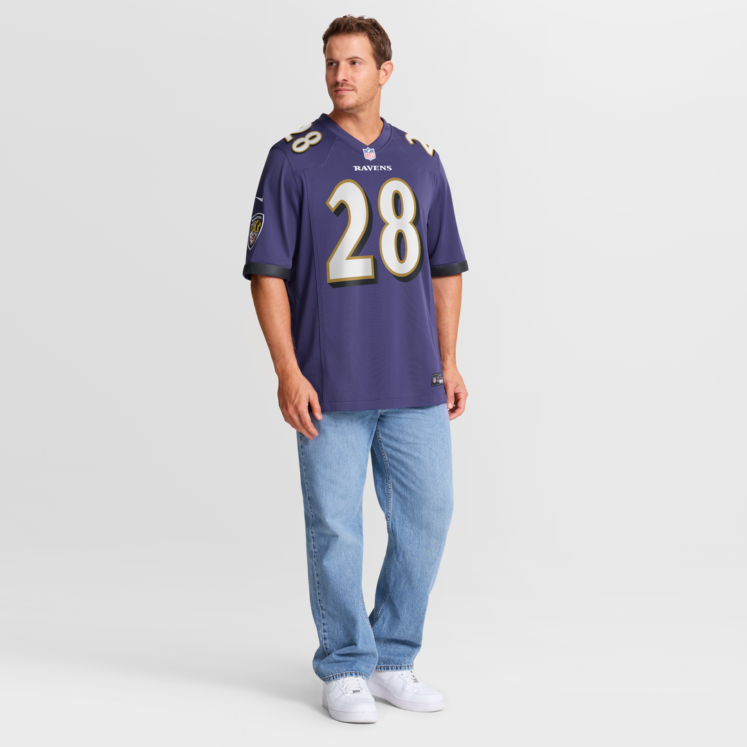 Baltimore Ravens Taven Bryan Nike Team Game Jersey - Purple