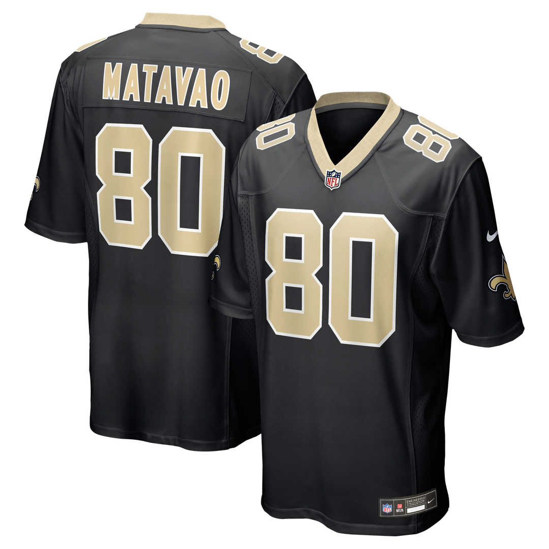 New Orleans Saints Moliki Matavao Nike Team Game Jersey - Black