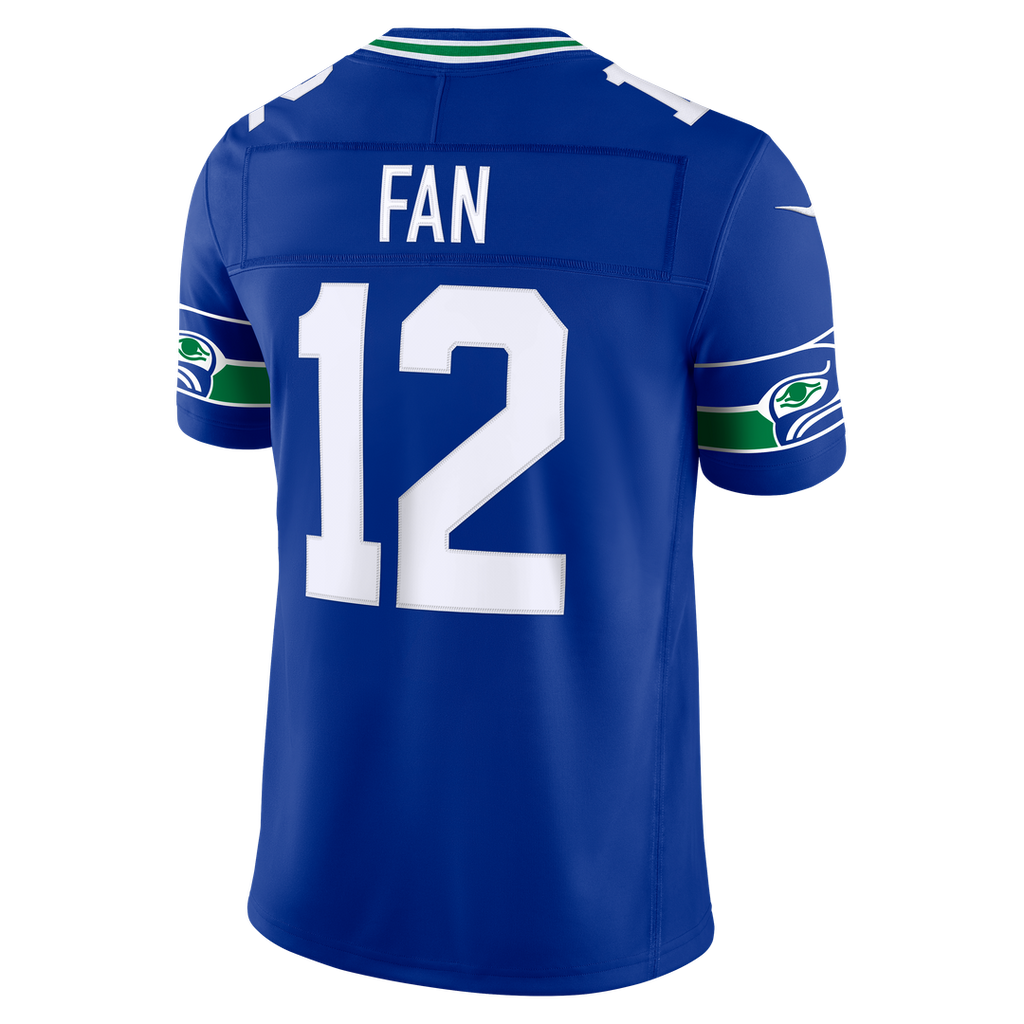 Seattle Seahawks 12s Nike Alternate Vapor F.U.S.E. Stitched Limited Jersey - Royal