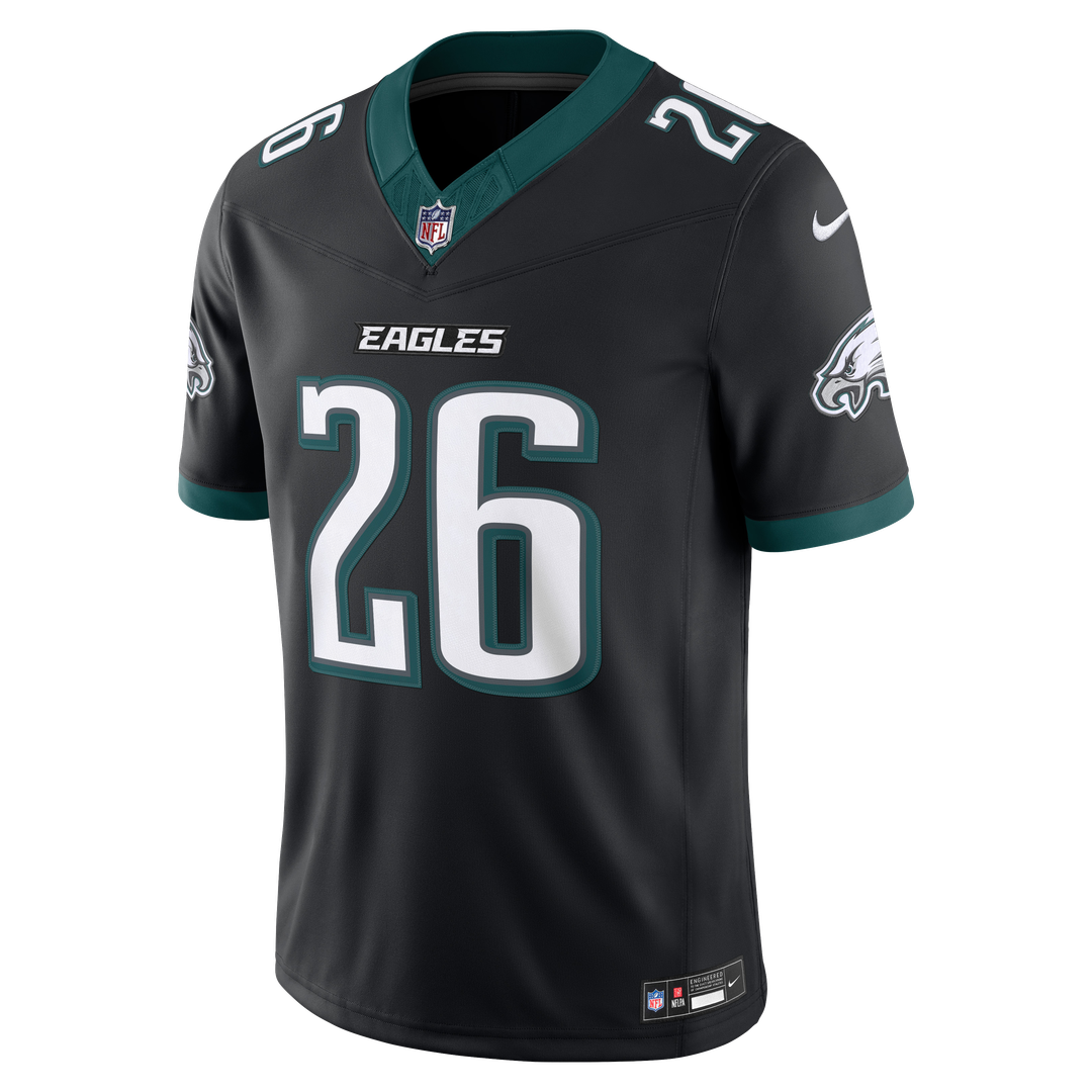 Philadelphia Eagles Saquon Barkley Nike Alternate Vapor F.U.S.E. Stitched Limited Jersey - Black