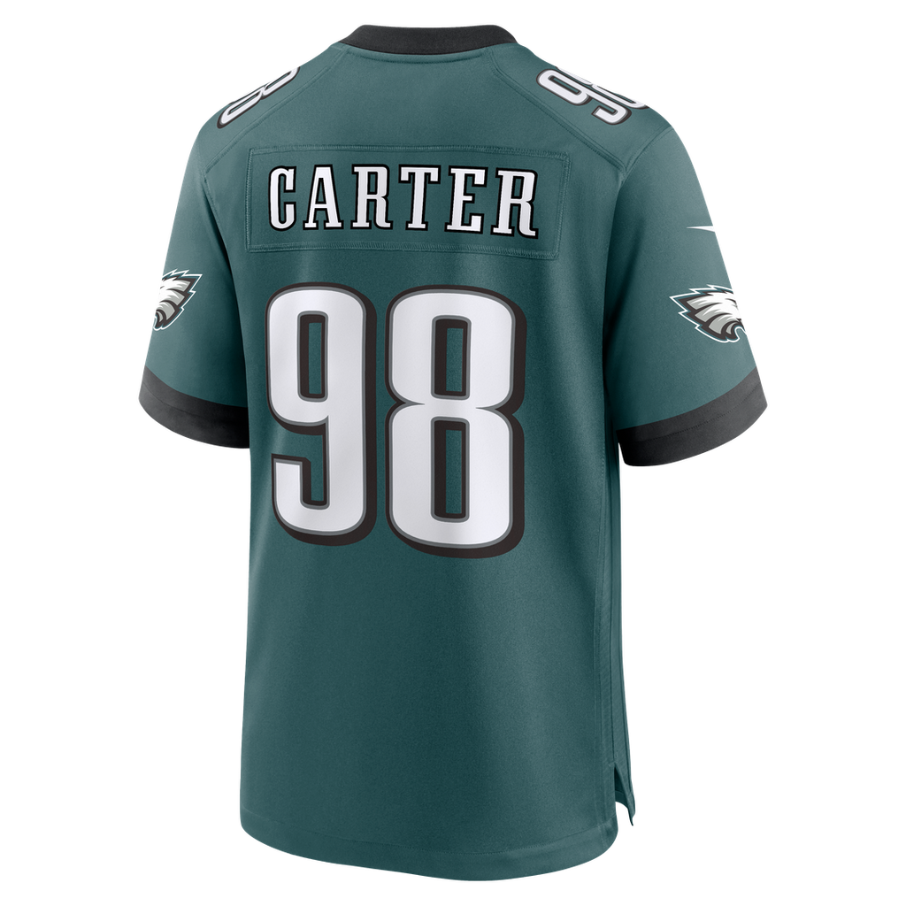 Philadelphia Eagles Jalen Carter Nike Team Game Jersey - Midnight Green