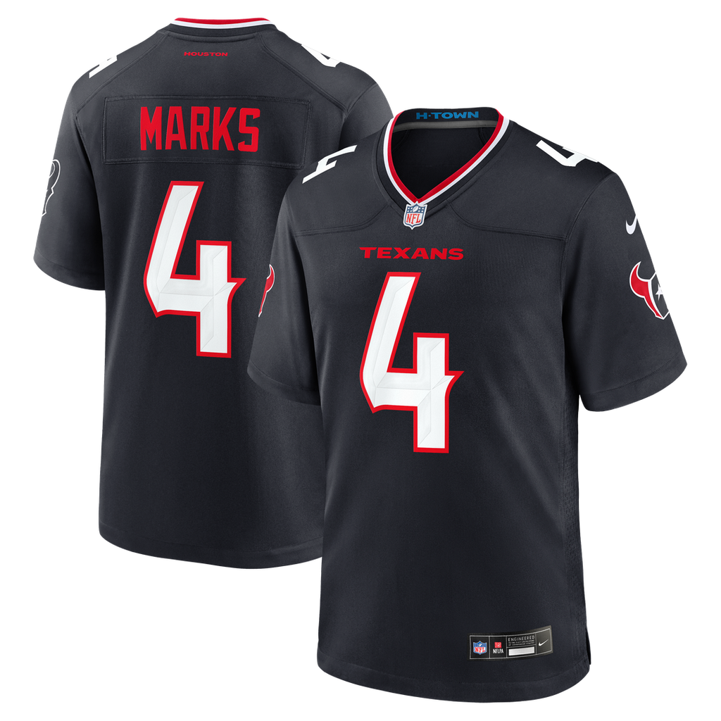 Houston Texans Woody Marks Nike Team Game Jersey - Navy