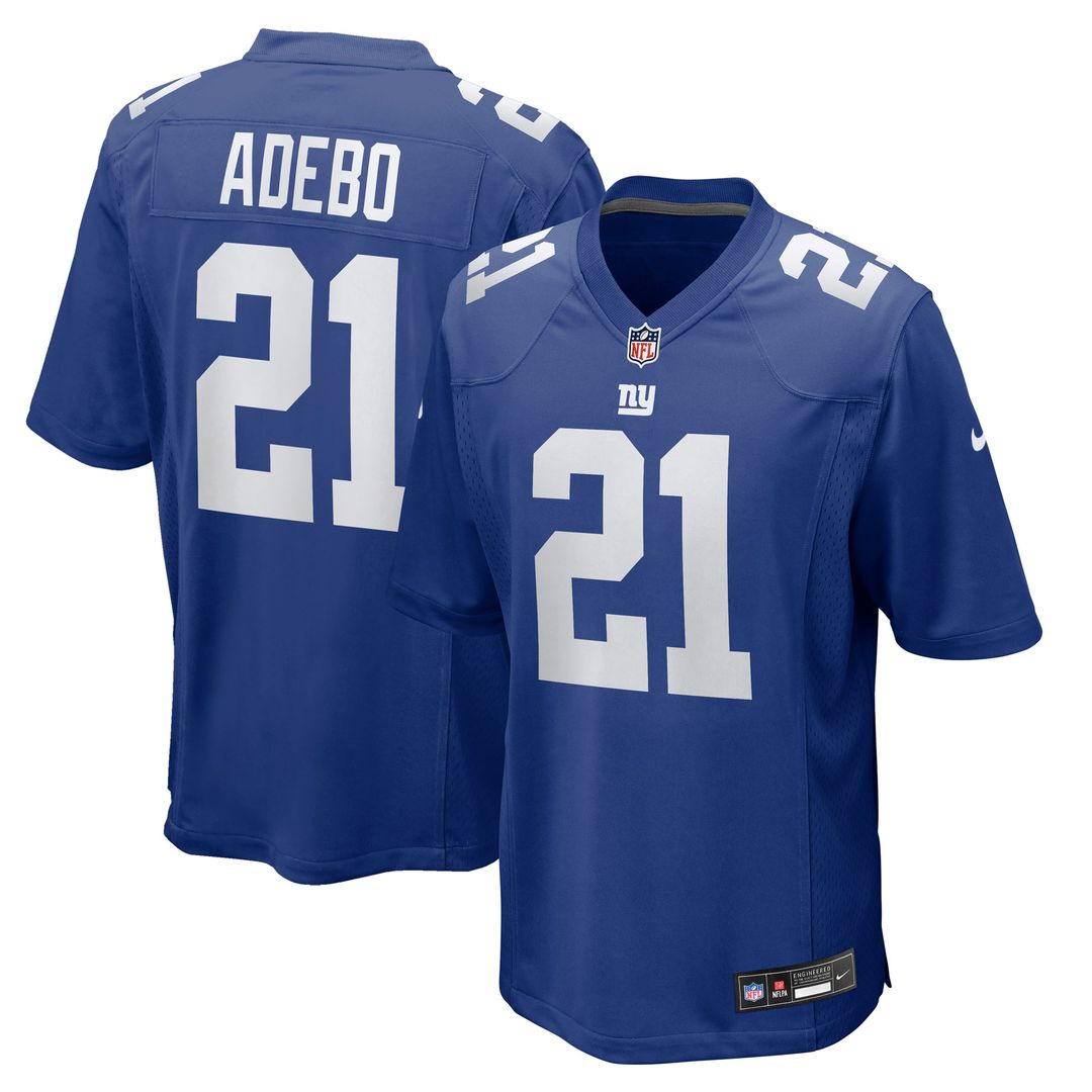 New York Giants Paulson Adebo Nike Team Game Jersey - Royal