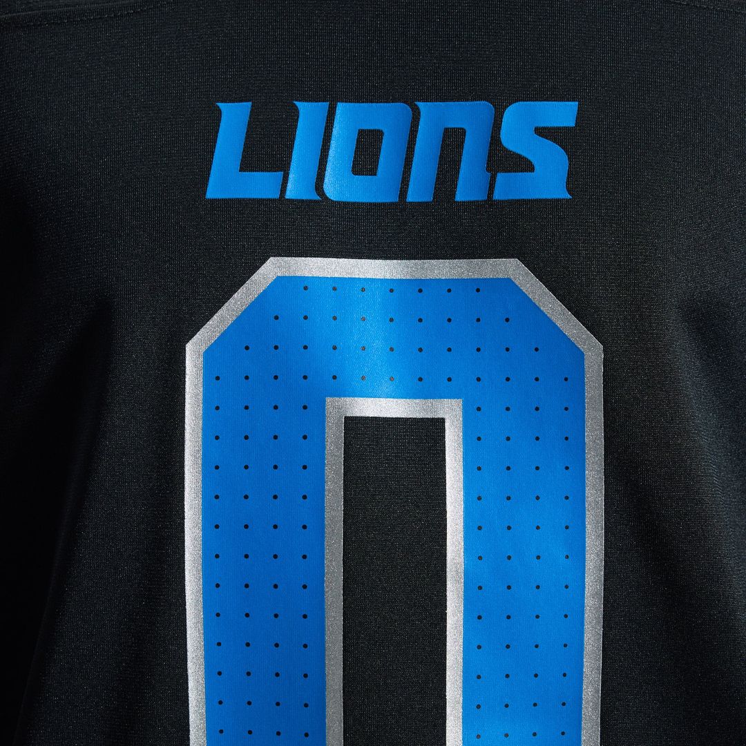 Detroit Lions Jahmyr Gibbs Nike 2nd Alternate Game Player Jersey - Black