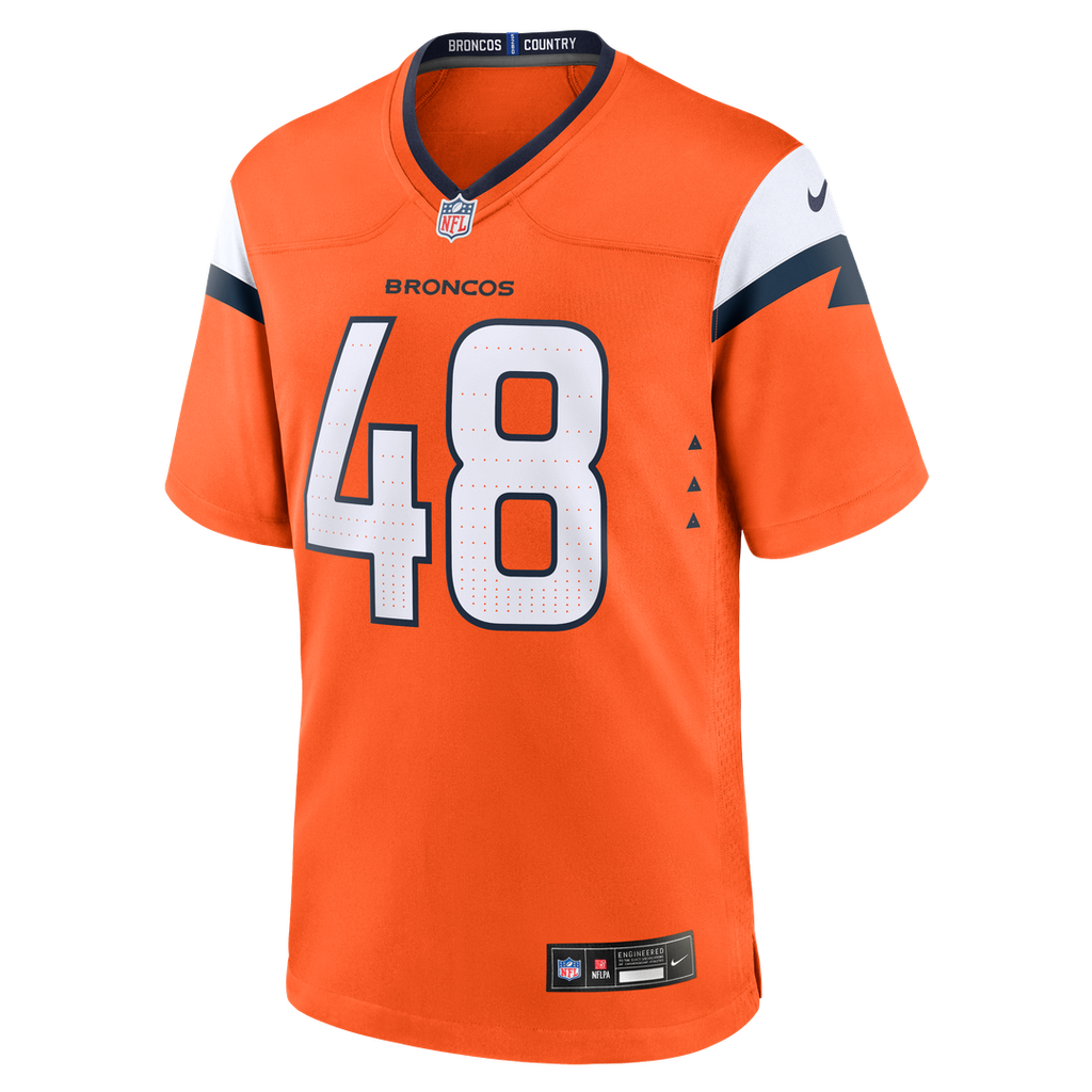 Denver Broncos Mitchell Fraboni Nike Team Game Jersey - Orange