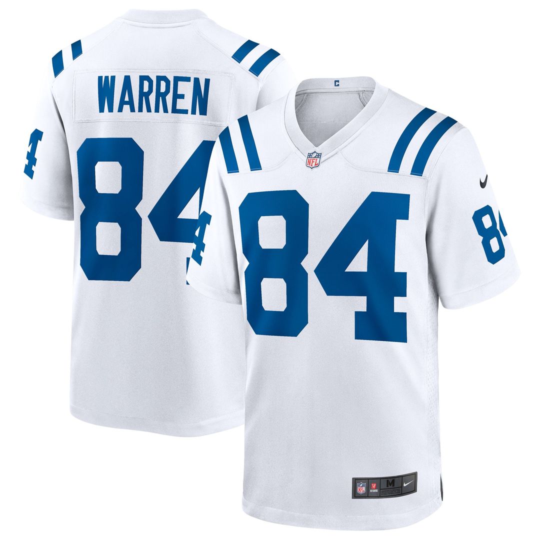 Indianapolis Colts Tyler Warren Nike Game Jersey - White