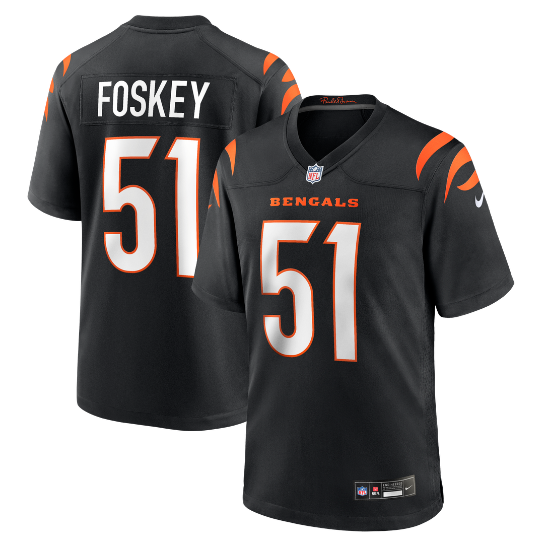 Cincinnati Bengals Isaiah Foskey Nike Team Game Jersey - Black