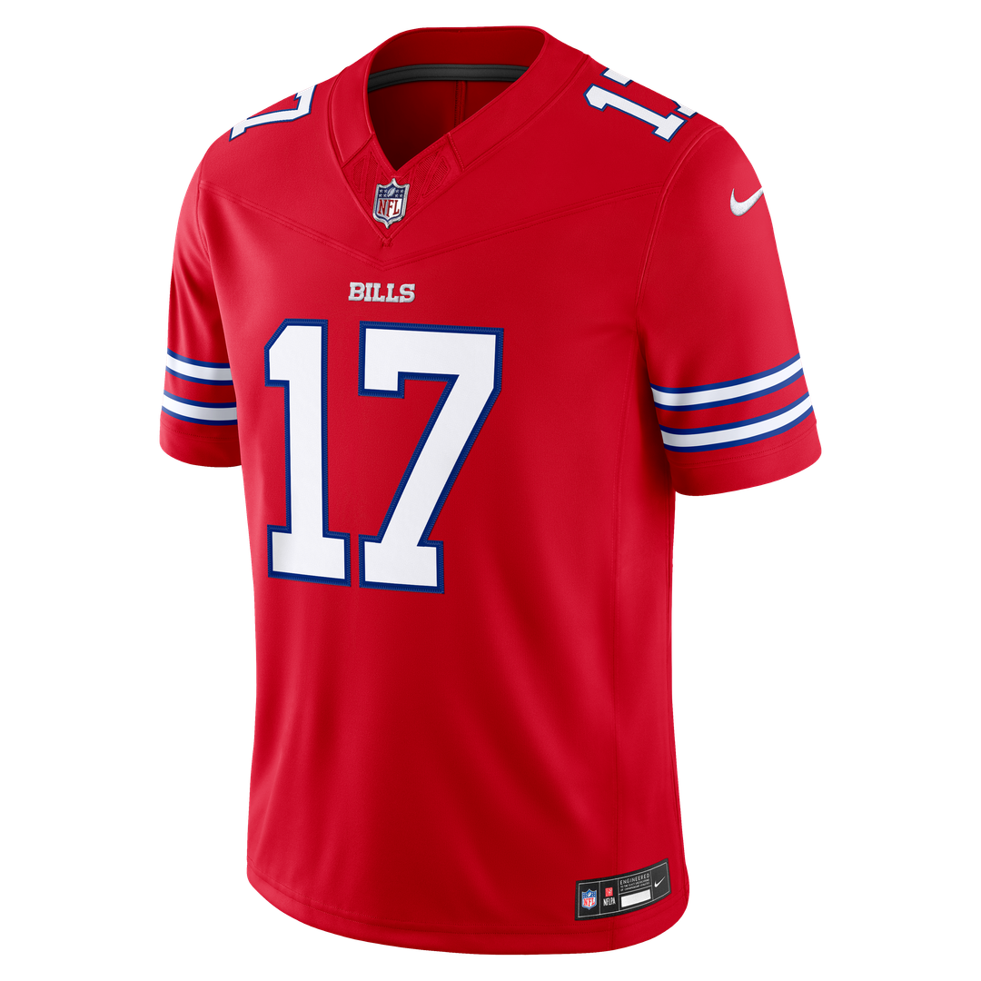Buffalo Bills Josh Allen Nike Alternate Vapor F.U.S.E. Stitched Limited Jersey - Red