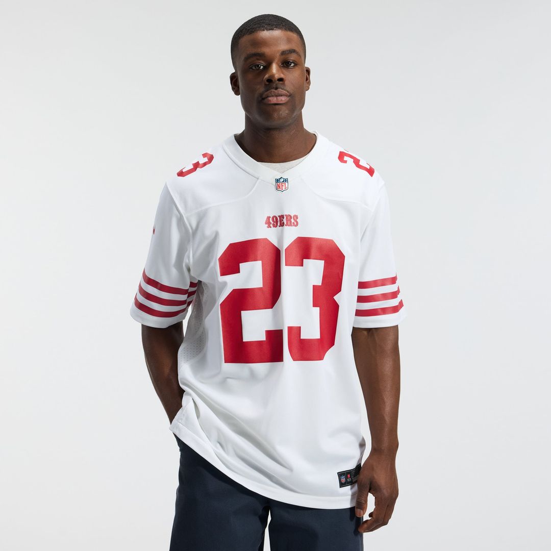 San Francisco 49ers Christian McCaffrey Nike Game Player Jersey - White