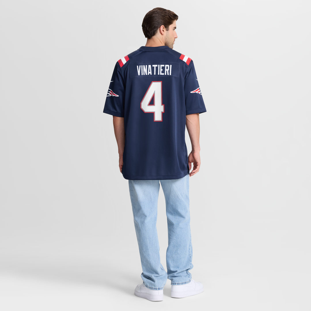 New England Patriots Adam Vinatieri Nike Team Retired Game Jersey - Navy