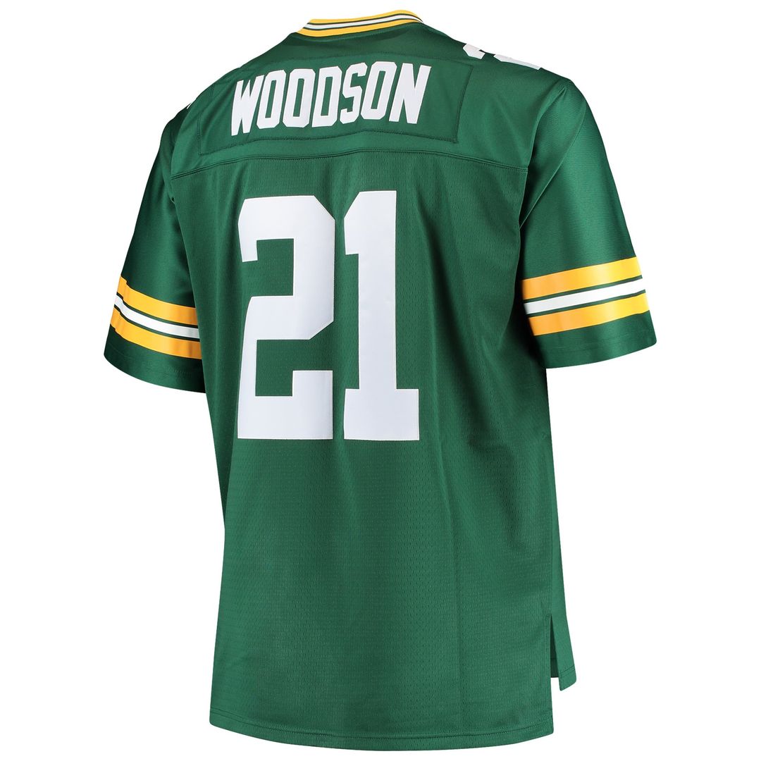 Green Bay Packers Charles Woodson Mitchell & Ness Big & Tall 2010 Retired Player Replica Jersey - Green