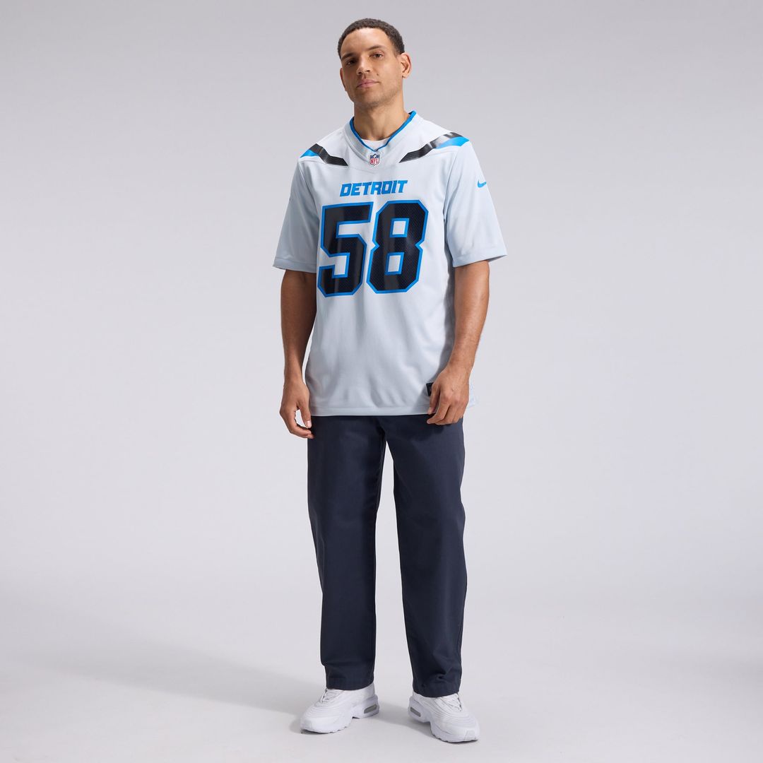 Detroit Lions Penei Sewell Nike 2026 Rivalries Collection Game Jersey - Silver