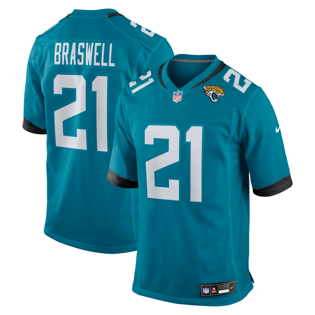 Jacksonville Jaguars Christian Braswell Nike Team Game Jersey - Teal