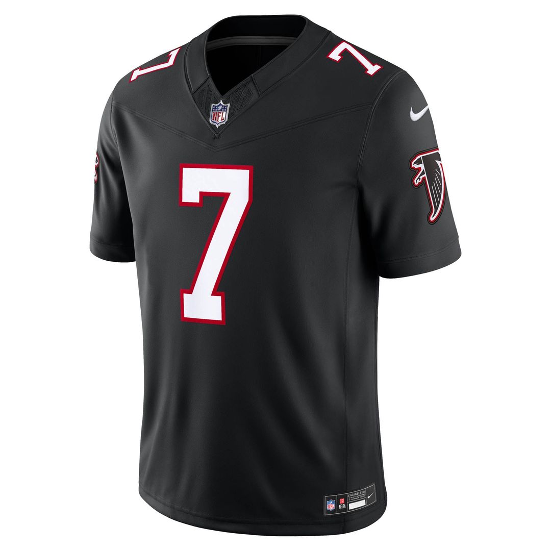Atlanta Falcons Bijan Robinson Nike Alternate Throwback Vapor F.U.S.E. Stitched Limited Jersey - Black