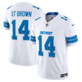 Detroit Lions Amon-Ra St. Brown Nike Vapor F.U.S.E. Stitched Limited Jersey - White