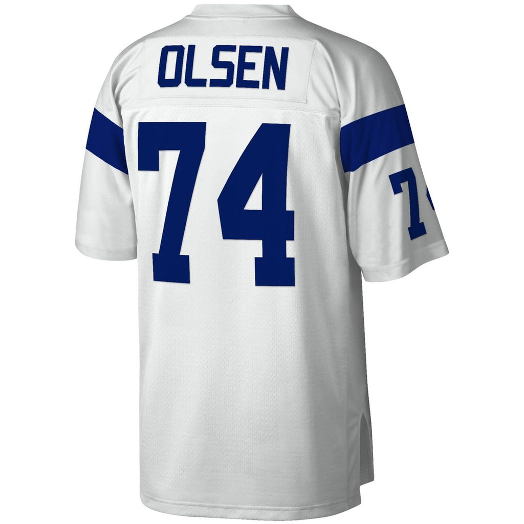 Los Angeles Rams Merlin Olsen Mitchell & Ness Legacy Replica Jersey - White