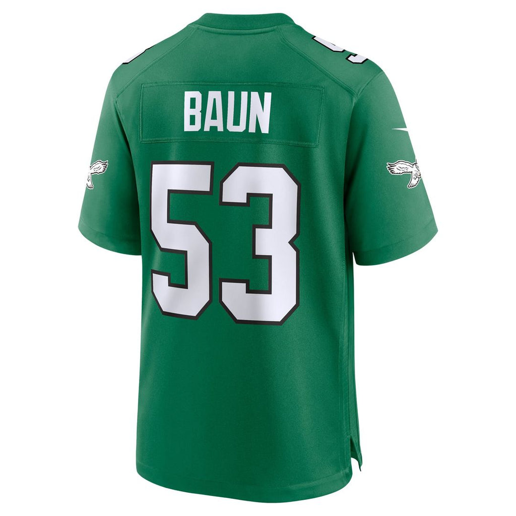Philadelphia Eagles Zack Baun Nike Alternate Game Jersey - Kelly Green