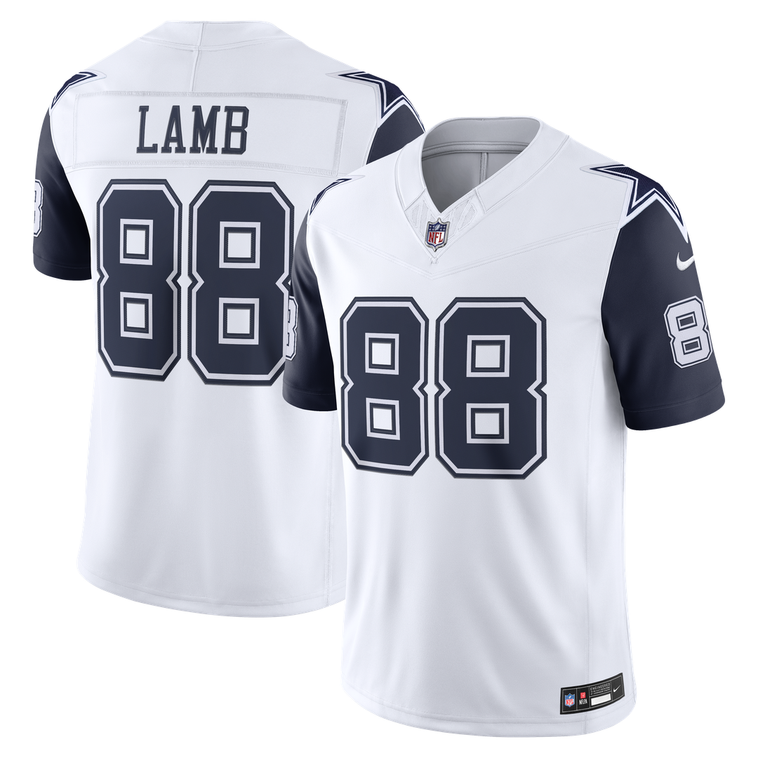 Dallas Cowboys CeeDee Lamb Nike Alternate Vapor F.U.S.E. Stitched Limited Jersey - White