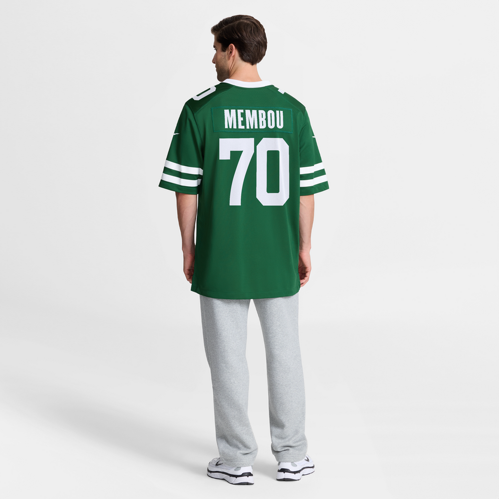 New York Jets Armand Membou Nike Team Game Jersey - Green
