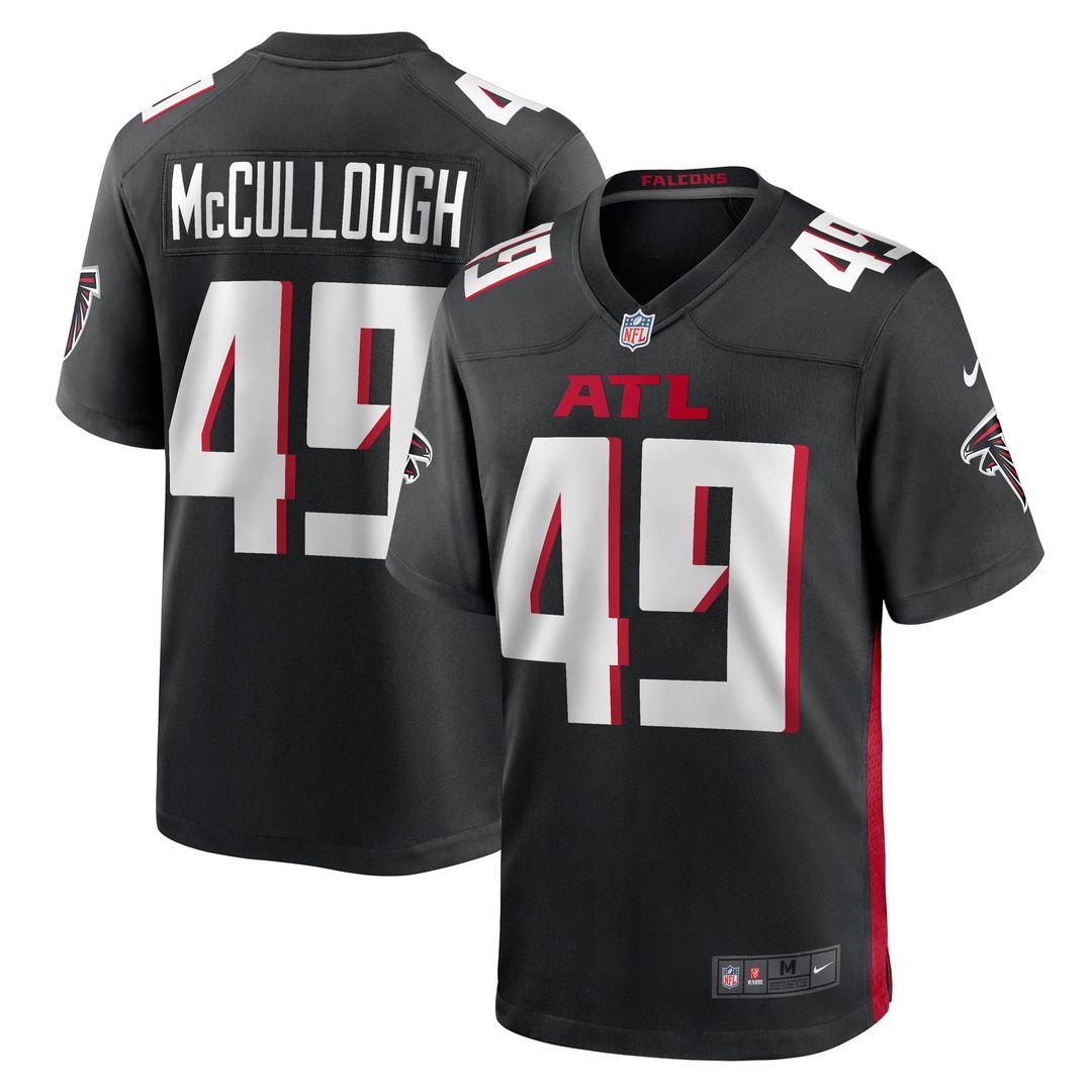 Atlanta Falcons Liam McCullough Nike Team Game Jersey - Black