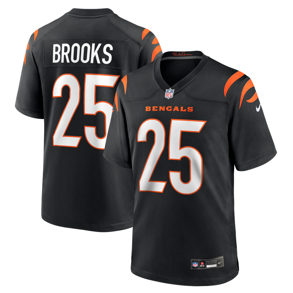 Cincinnati Bengals Tahj Brooks Nike Team Game Jersey - Black
