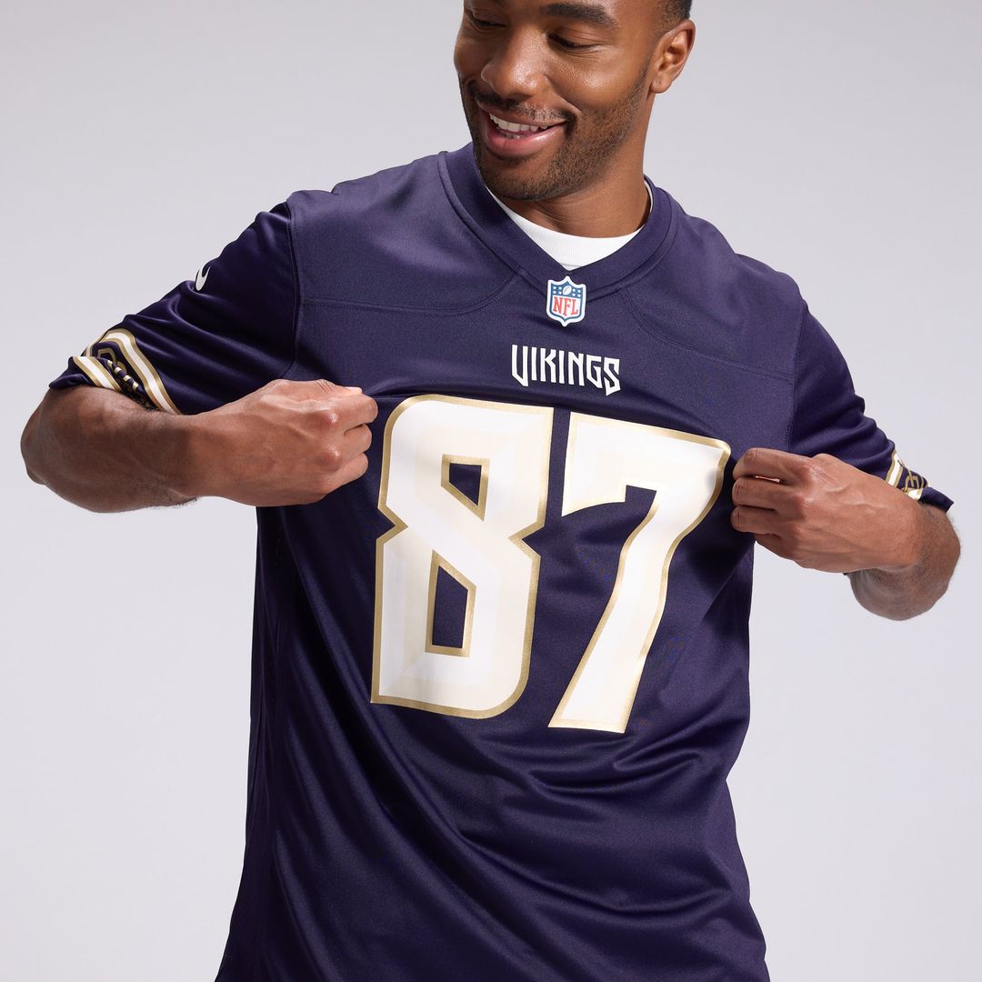 Minnesota Vikings T.J. Hockenson Nike 2026 Rivalries Collection Game Jersey - Purple