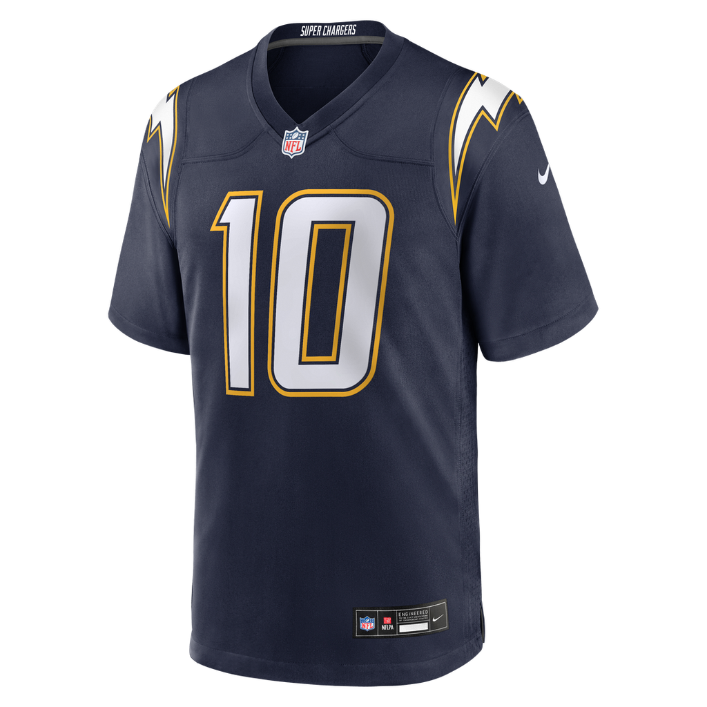 Los Angeles Chargers Justin Herbert Nike Alternate Super Chargers Game Player Jersey - Navy