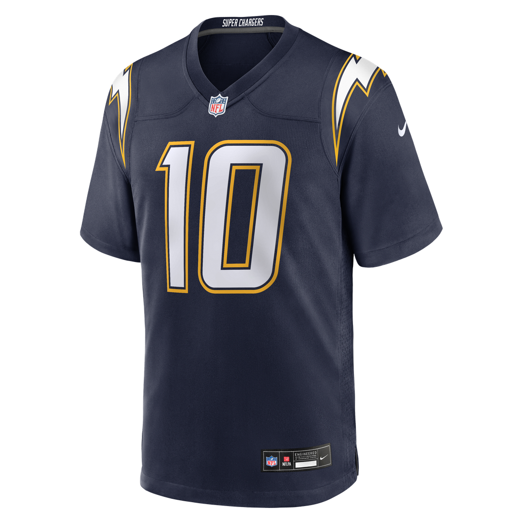 Los Angeles Chargers Justin Herbert Nike Alternate Super Chargers Game Player Jersey - Navy