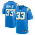 Los Angeles Chargers Deane Leonard Nike Game Player Jersey - Powder Blue