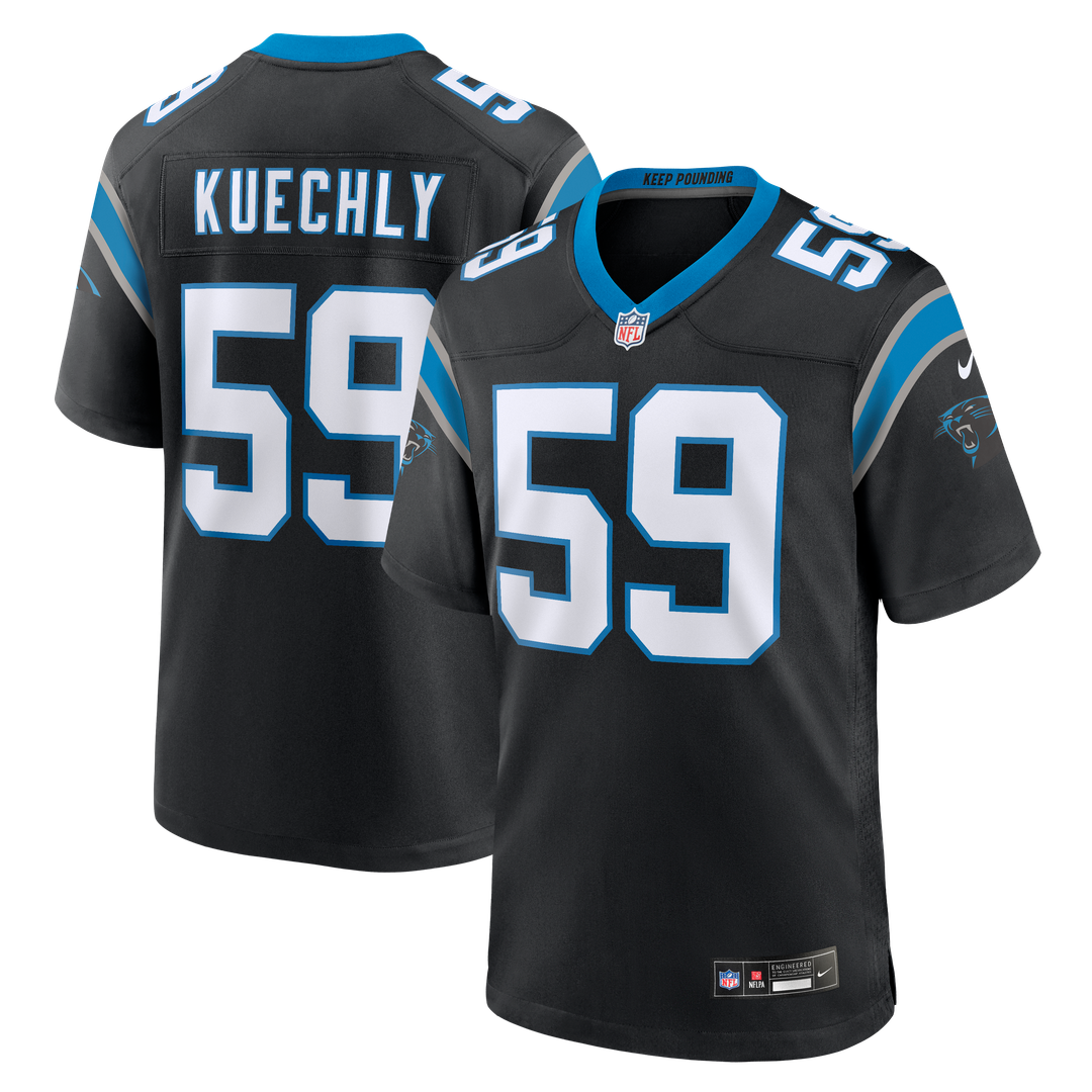 Carolina Panthers Luke Kuechly Nike Team Game Jersey - Black