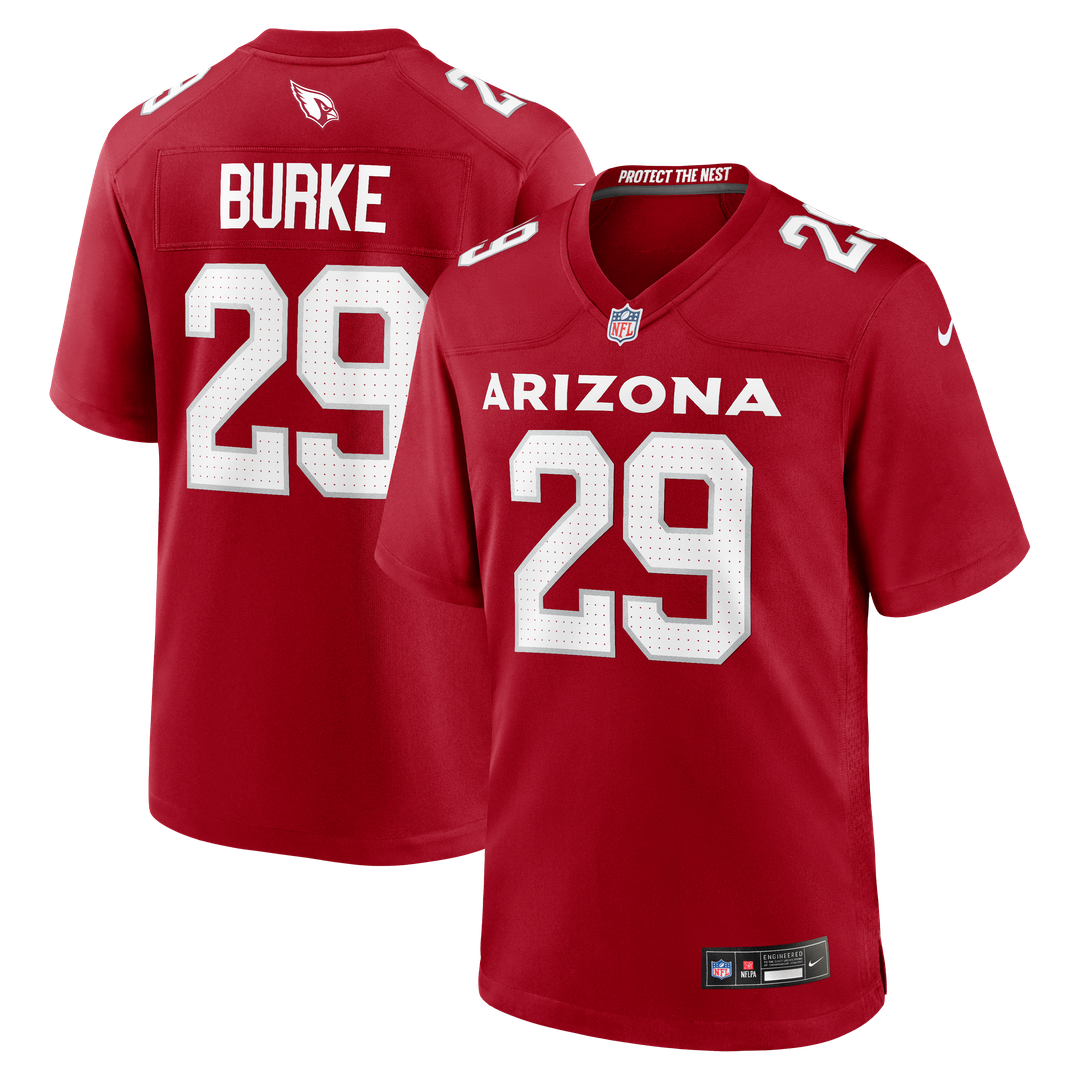 Arizona Cardinals Denzel Burke Nike Team Game Jersey - Cardinal