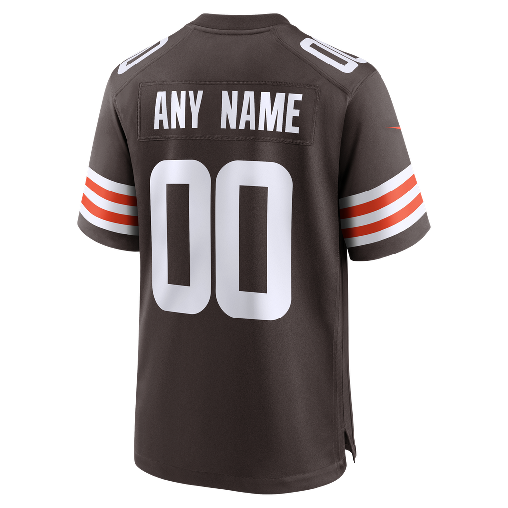 Cleveland Browns Nike Custom Game Jersey - White