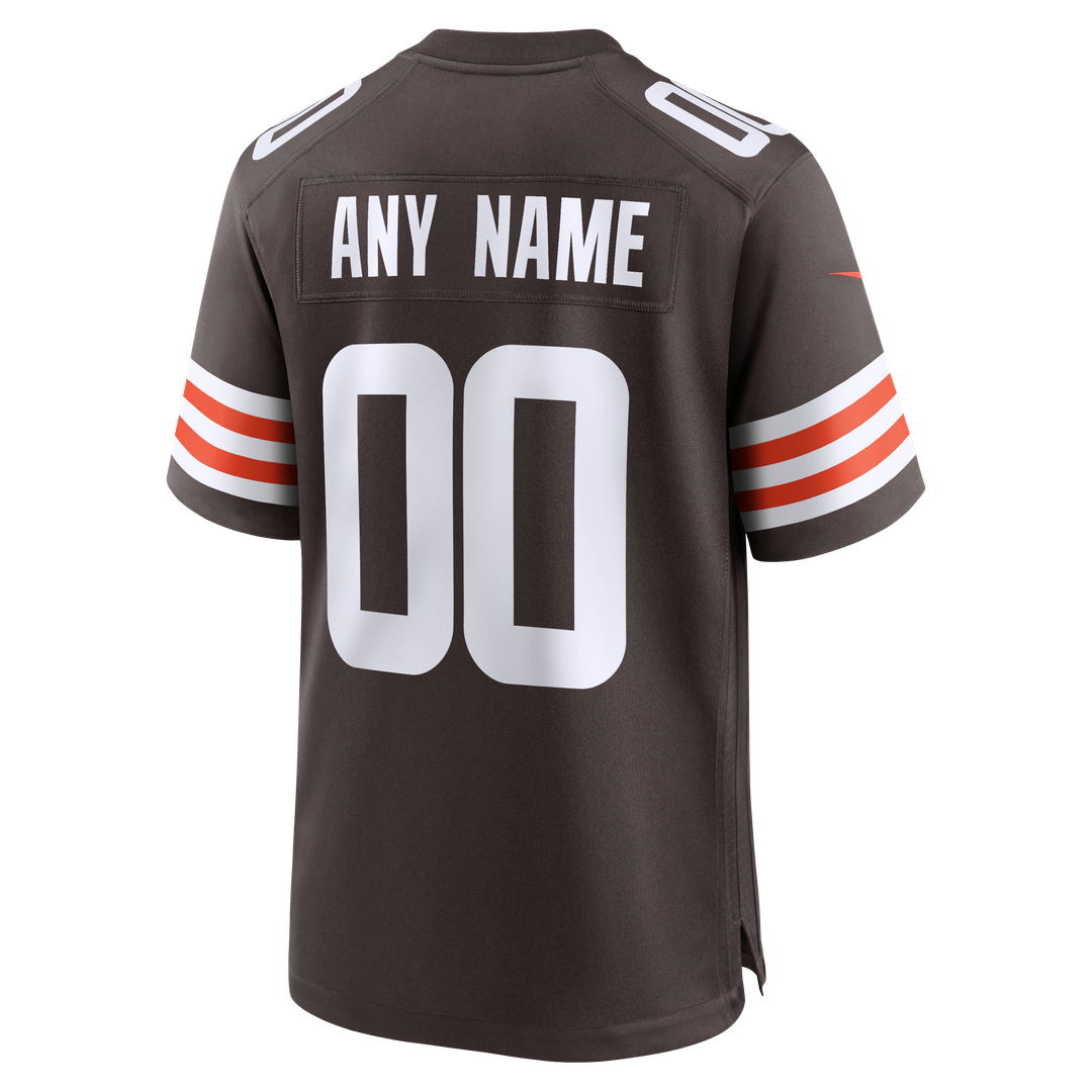 Cleveland Browns Nike Custom Game Jersey - White