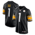 Pittsburgh Steelers Number 1 Dad Nike Game Jersey - Black
