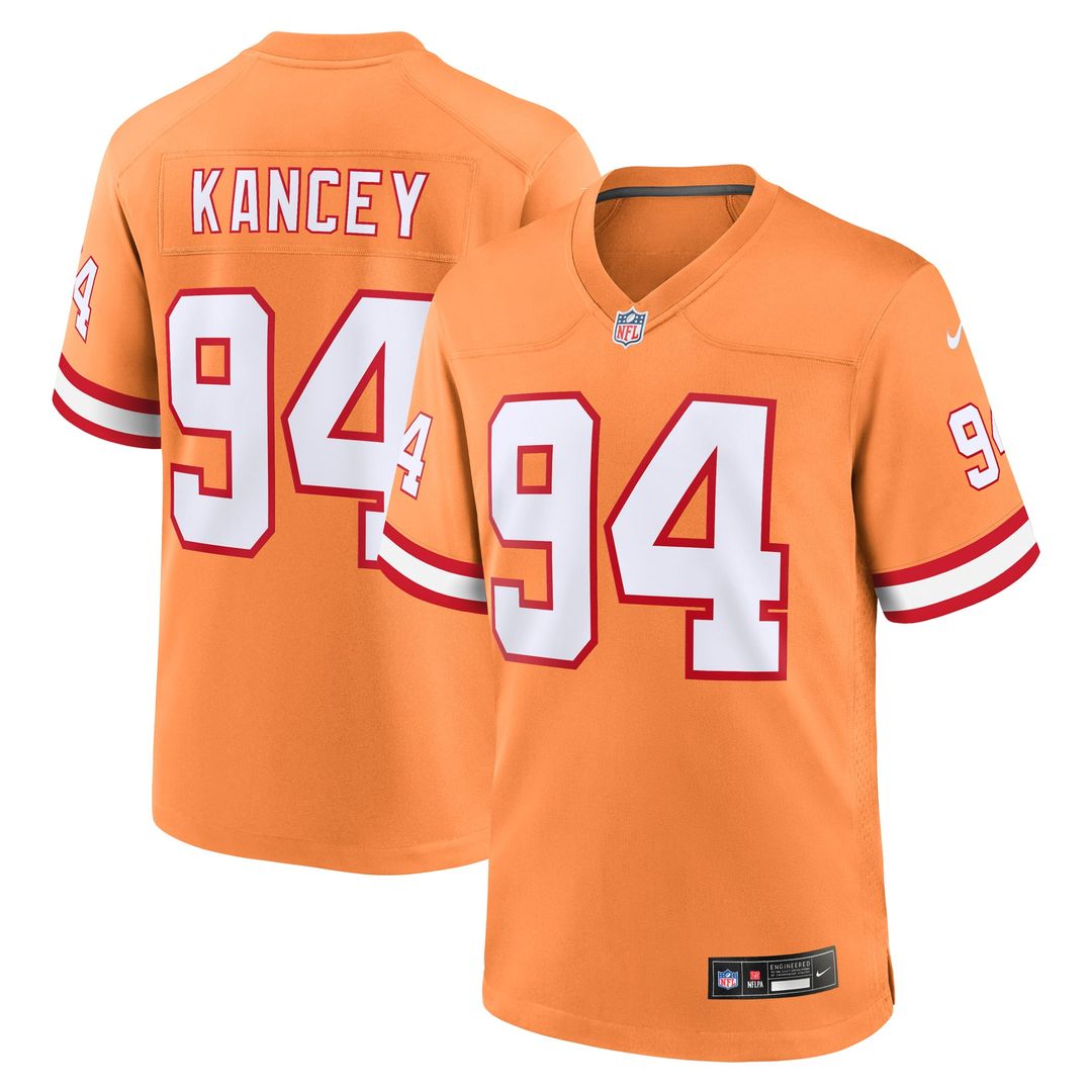 Tampa Bay Buccaneers Calijah Kancey Nike Alternate Game Jersey - Orange
