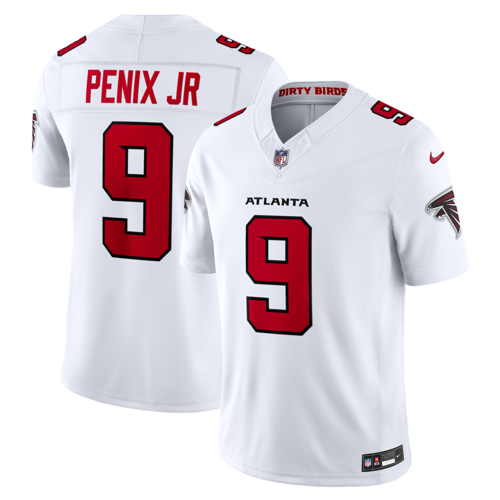 Atlanta Falcons Michael Penix Jr. Nike Alternate Throwback Vapor F.U.S.E. Stitched Limited Jersey - Black