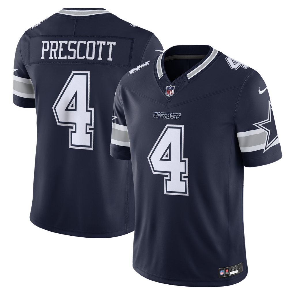 Dallas Cowboys Dak Prescott Nike Team Vapor F.U.S.E. Stitched Limited Jersey - Navy