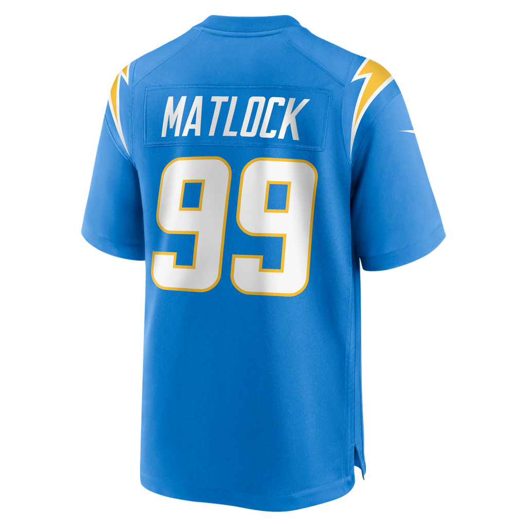 Los Angeles Chargers Scott Matlock Nike Team Game Jersey - Powder Blue
