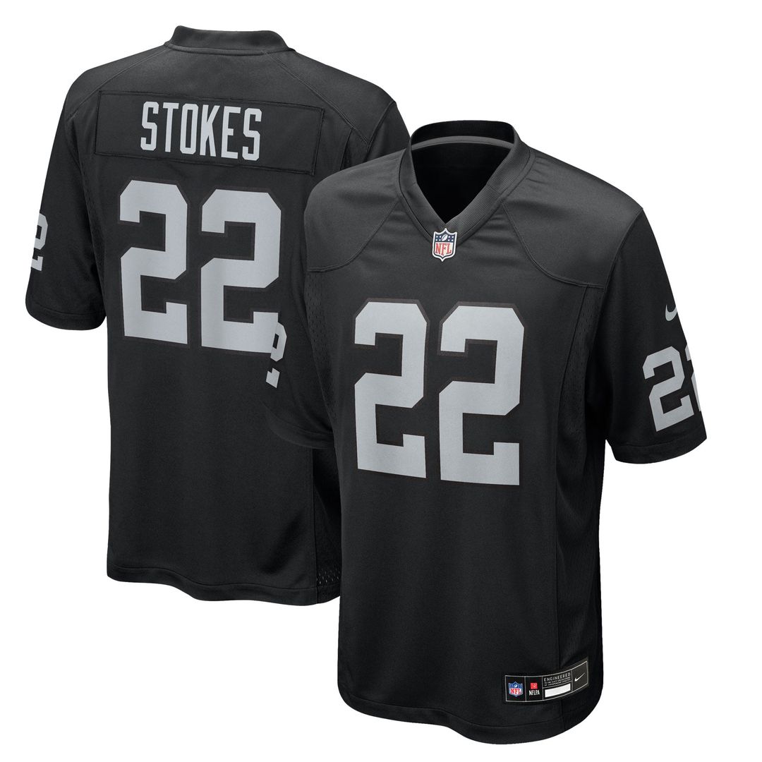 Las Vegas Raiders Eric Stokes Nike Team Game Jersey - Black