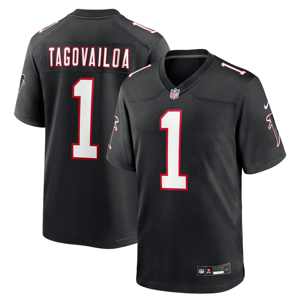 Atlanta Falcons Tua Tagovailoa Nike Alternate Game Jersey - Black