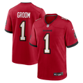 Tampa Bay Buccaneers Number 1 Groom Nike Game Jersey - Red