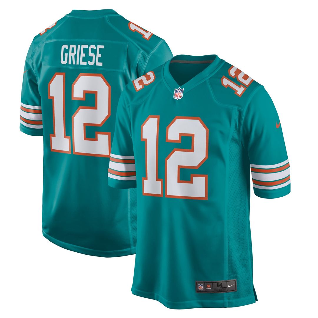 Miami Dolphins Bob Griese Nike Retired Player Jersey - Aqua