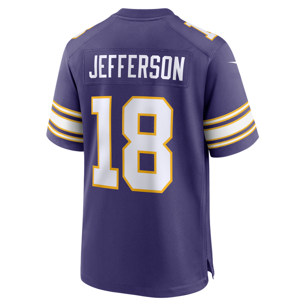 Minnesota Vikings Justin Jefferson Nike Classic Player Game Jersey - Purple
