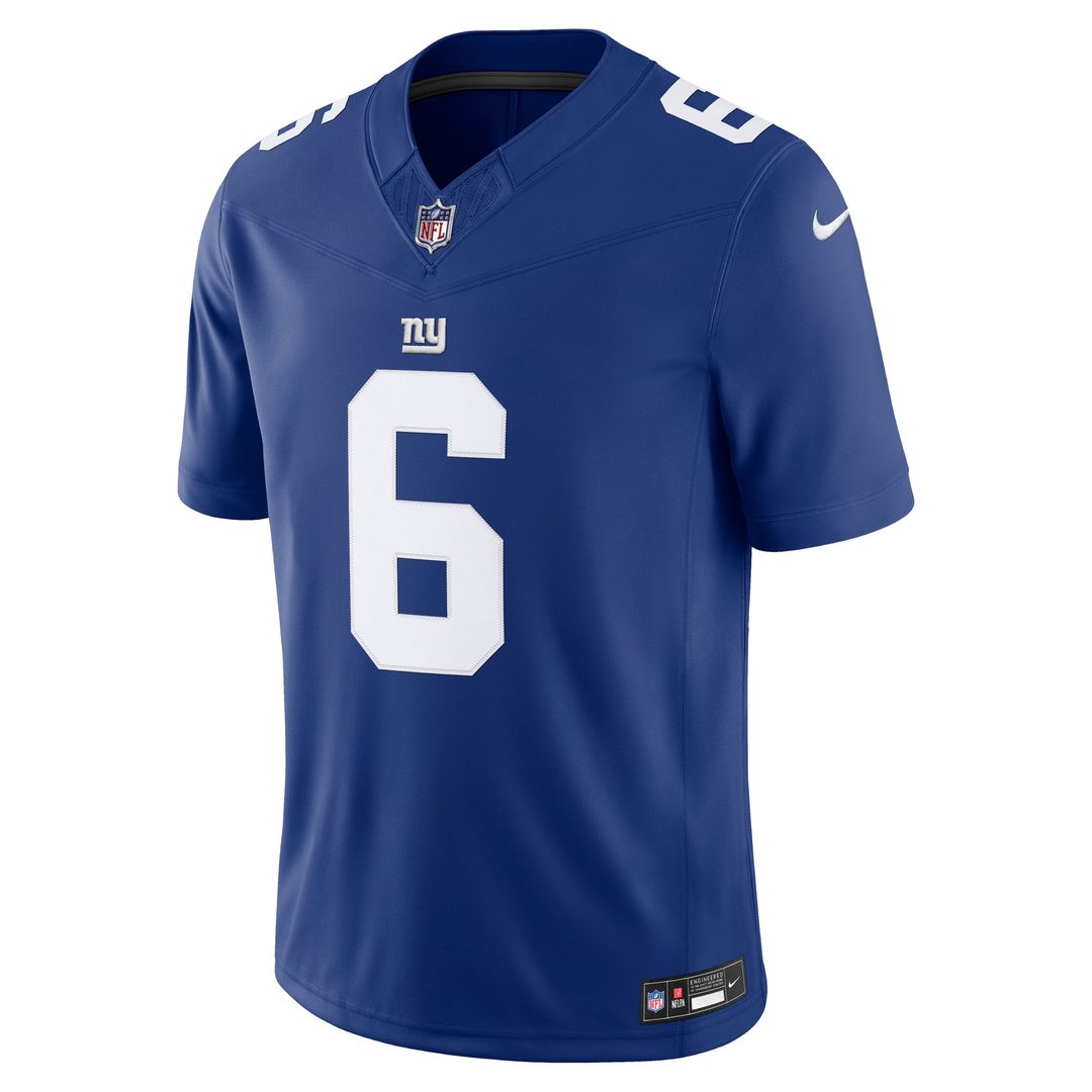 New York Giants Jaxson Dart Nike Team Vapor F.U.S.E. Stitched Limited Jersey - Royal